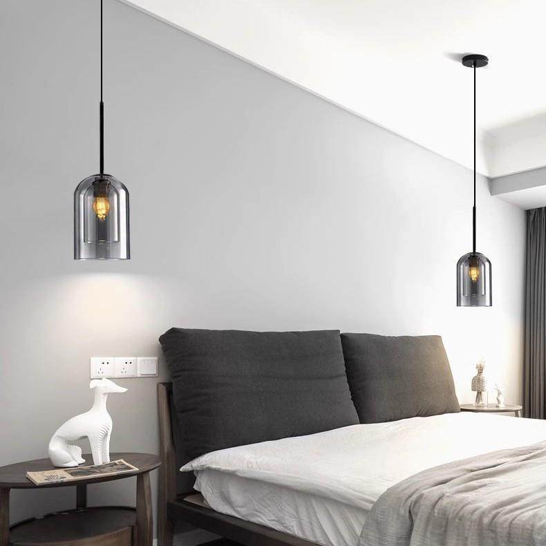 北欧现代简约餐厅玻璃小吊灯卧室床头吊线灯具吧台饭厅餐桌三头灯,淘宝优惠券,粉丝福利购,淘宝优惠卷