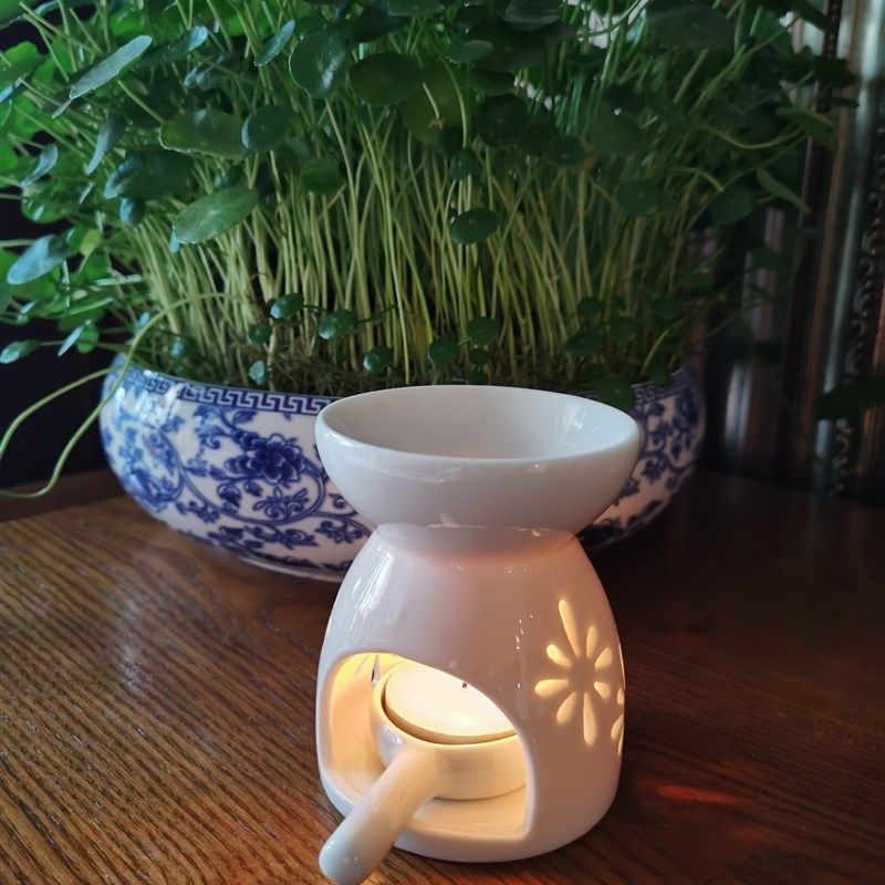 现代迷你蜡烛熏香檀香炉陶瓷v香熏炉精油加热香粉香薰灯炉家用小,淘宝优惠券,粉丝福利购,淘宝优惠卷