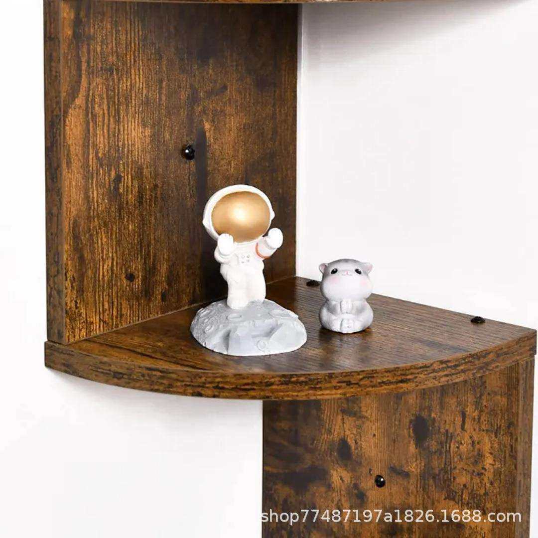 木制墙上收纳架卧室客厅壁挂架隔板转角架多层书架厨房浴室置物架,淘宝优惠券,粉丝福利购,淘宝优惠卷