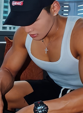 S925银STK莫桑钻十字架项链男