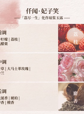 甜美馥郁荔枝花果女士