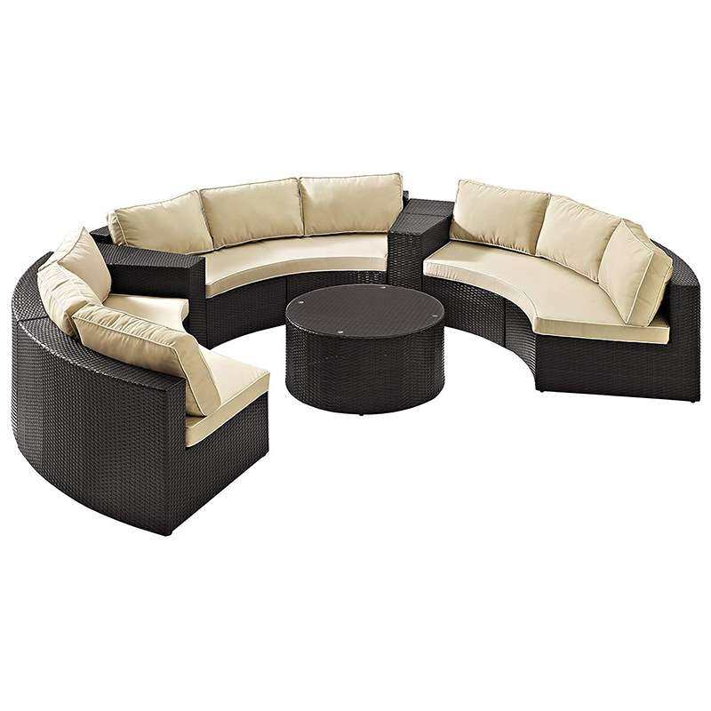 圆形户外藤编沙发庭院花园室外阳光房防晒防水弧形藤椅子沙发组合,淘宝优惠券,粉丝福利购,淘宝优惠卷