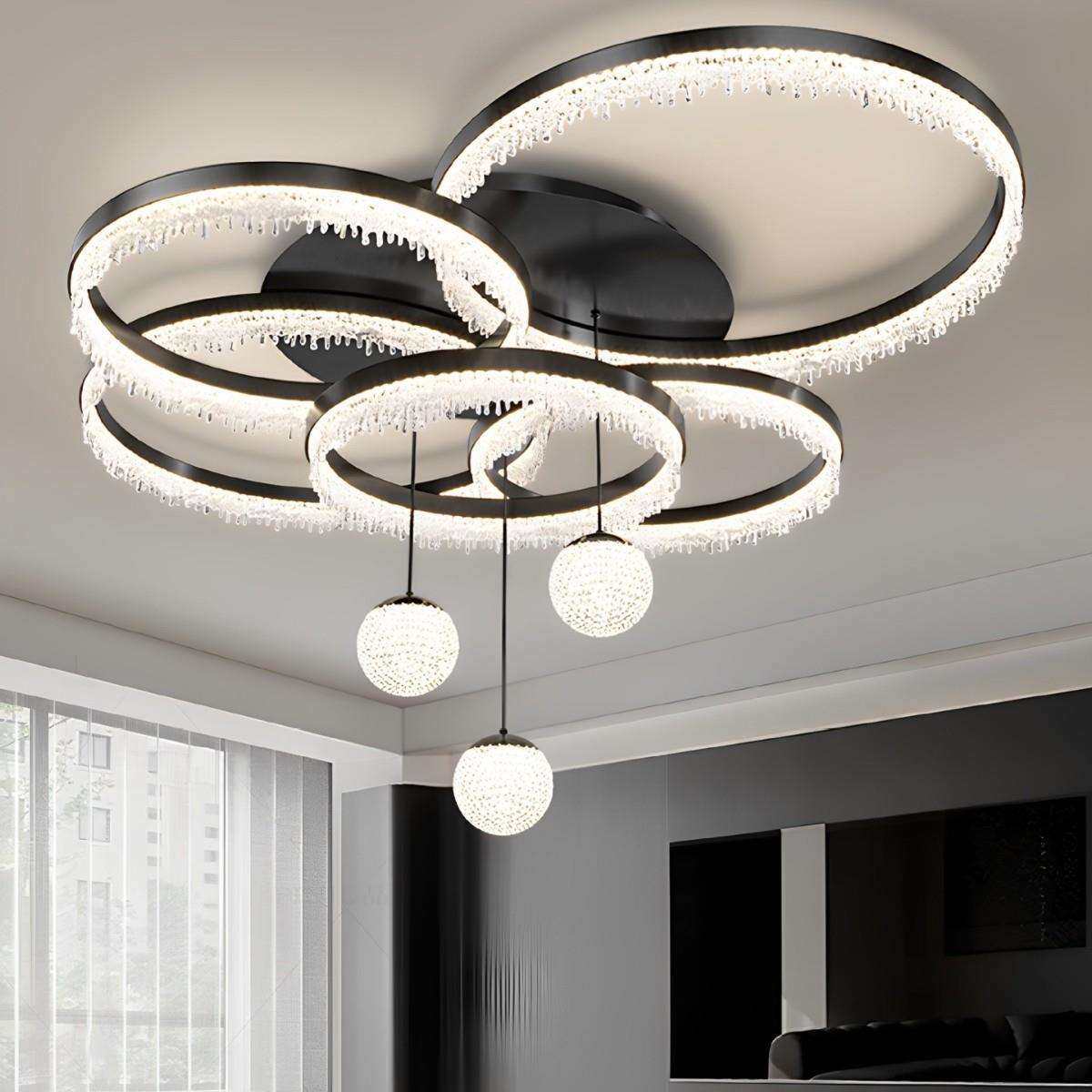 客厅吊灯2025新款轻奢感意式极简客厅主灯吸顶灯全屋灯具套餐,淘宝优惠券,粉丝福利购,淘宝优惠卷