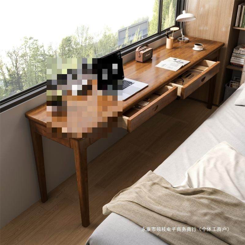 实木窄书桌宽40/45cm家用电脑桌办公小户型卧室学生写字桌长条桌,淘宝优惠券,粉丝福利购,淘宝优惠卷