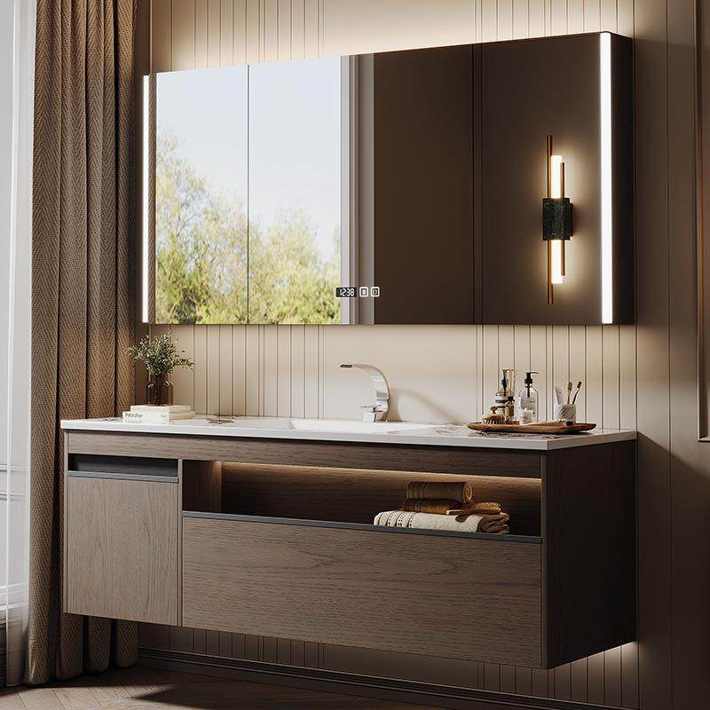 轻奢岩板无缝陶瓷盆浴室柜组合卫生间热弯一体盆洗手洗脸台,淘宝优惠券,粉丝福利购,淘宝优惠卷