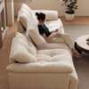 Flower bud sofa living room sofa down cloud chenille fabric sweet persimmon lily sofa