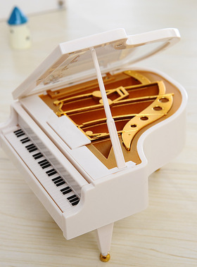 欧式钢琴音乐盒八音盒家居饰品摆件D送儿童朋友同学生日闺蜜小礼