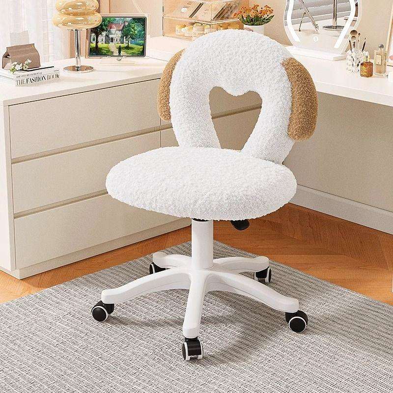 轻奢简约家用美甲椅子奶油女生卧室梳妆网红梳妆台靠背凳子 - 图0