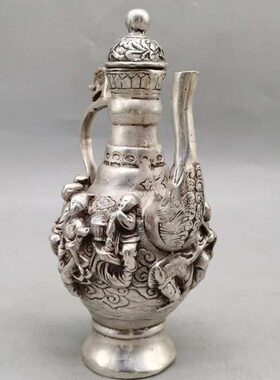 古玩铜器摆件纯铜壶水壶茶壶酒壶仿古八仙壶家居装饰工艺礼品收藏