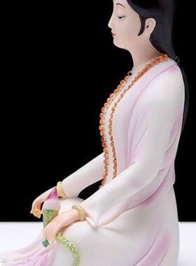 本器 陶瓷人物摆件仕女客厅软装饰意境摆件艺术品中式家居摆设