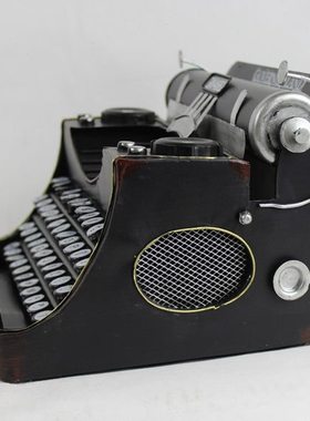 格嘉睿尔复古老式打字机模型工艺品创意酒吧摆件家具橱窗陈列软装