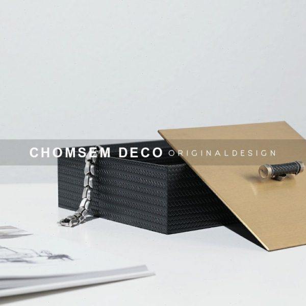 从上家居样板间金属手柄方形物品收纳盒卧室书房客厅软装饰盒摆件,淘宝优惠券,粉丝福利购,淘宝优惠卷