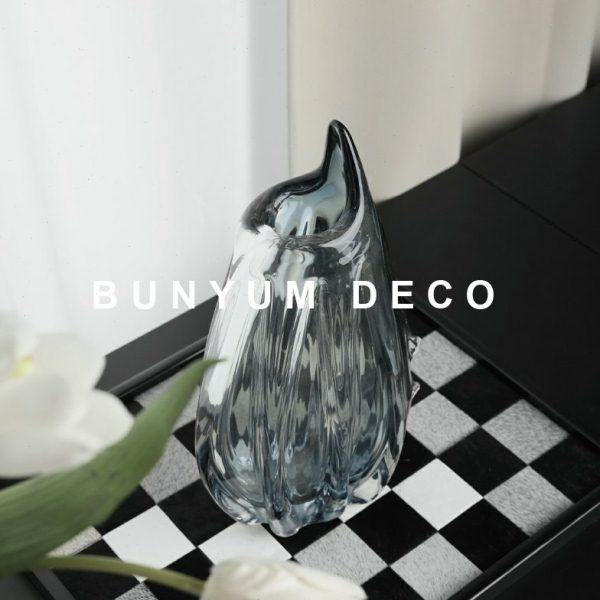 玻璃花瓶摆件现代售楼处样板间客厅玄关柜插花透明水养轻奢装饰品,淘宝优惠券,粉丝福利购,淘宝优惠卷