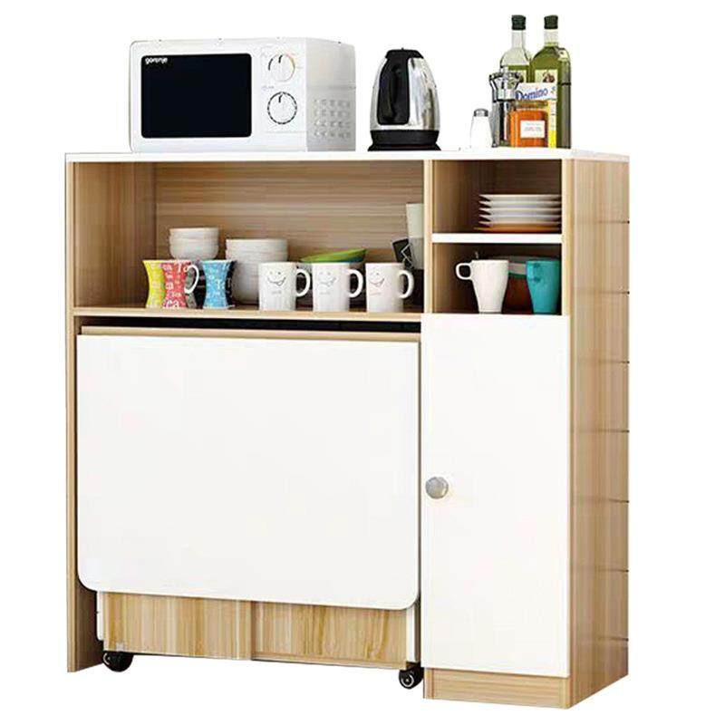 餐桌简约现代小户型折叠餐桌家用多功能北欧边柜组合长方形吃饭桌,淘宝优惠券,粉丝福利购,淘宝优惠卷