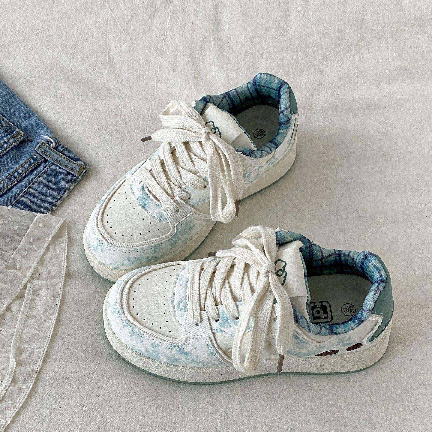 2026春季新款学生厚底面包鞋女韩版百搭运动休闲鞋原创小众小白鞋,淘宝优惠券,粉丝福利购,淘宝优惠卷