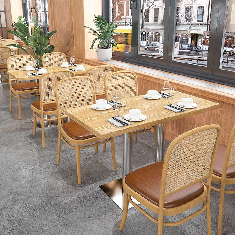 东南亚烤肉店餐桌椅组合奶茶店餐椅餐厅卡座沙发餐饮湘菜藤编椅子,淘宝优惠券,粉丝福利购,淘宝优惠卷