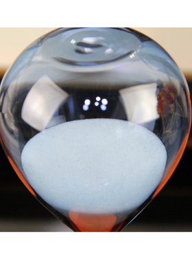 样板房办公室书房书柜摆件双色玻璃沙漏现代简约港式Y北欧软装饰