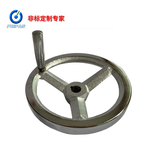 重型铸铁手轮JB/T7273.3-94铁手轮25*320镀铬铁圆轮手轮Z 镀铬手 - 图0