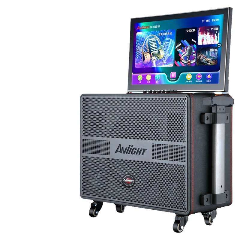 爱浪便携式户外广场舞音响带显示屏家用家庭ktv音箱套装大功率卡,淘宝优惠券,粉丝福利购,淘宝优惠卷