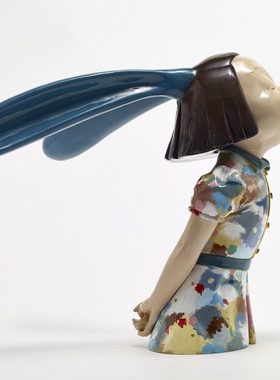 稀奇艺术摆件向京《我看到了幸福》-调色盘 雕塑桌面可爱造型摆件