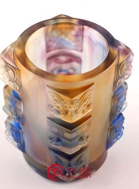 艺源琉璃节节高笔筒摆件工艺品创意家居饰品教师老师升迁生日礼物