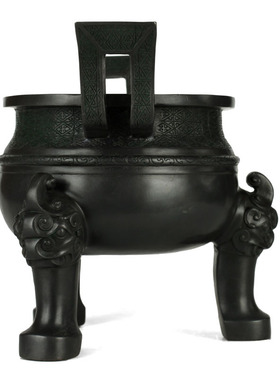 纯铜楚大鼎摆件家居铜鼎s摆件铜制品纯铜手工客厅装饰品鼎香炉摆