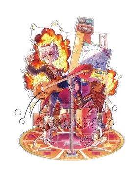 奇喵君故a事奇喵音乐节曜魄乐坊巳系列立牌猫小九猫白雪桌面摆件