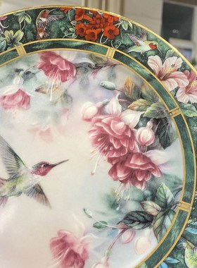 家居装饰赏盘花鸟系列