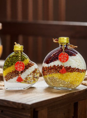 创意玄关c酒柜摆件客厅五谷丰登桌面装饰品乔迁结婚生日开业送礼