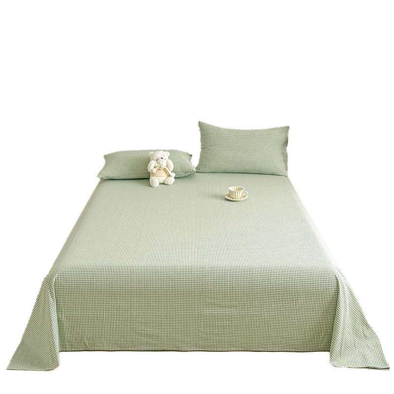 A类纯棉水洗棉床单单件全棉100宿舍单双人被单枕套三件套2025新款,淘宝优惠券,粉丝福利购,淘宝优惠卷