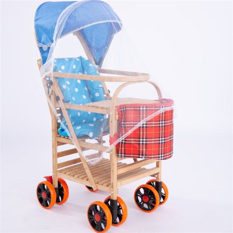 宝宝竹子推车可坐可躺婴儿藤椅老式竹子车 夏季透气轻便外出竹编,淘宝优惠券,粉丝福利购,淘宝优惠卷