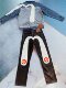 Chasing the God of Fortune Winter Style Washed White Oversized Embroidery
