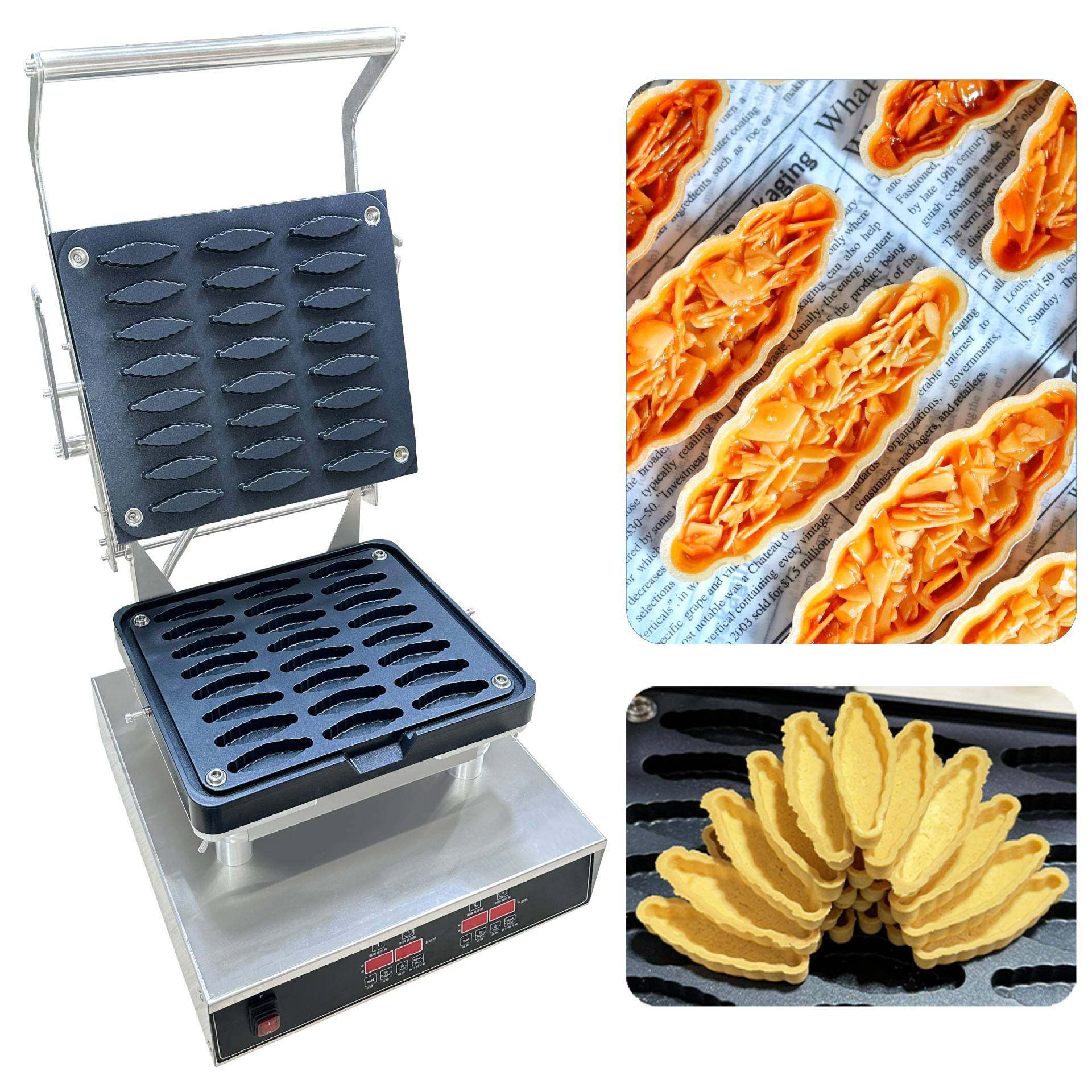 商用船型灌浆曲奇塔壳机24只小船椭圆异形烘焙设备华夫杯蛋挞壳机,淘宝优惠券,粉丝福利购,淘宝优惠卷