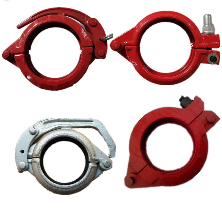 混凝土泵管锻造管卡 三一泵车快速管卡 砂浆泵管80管卡大螺母管卡 - 图3