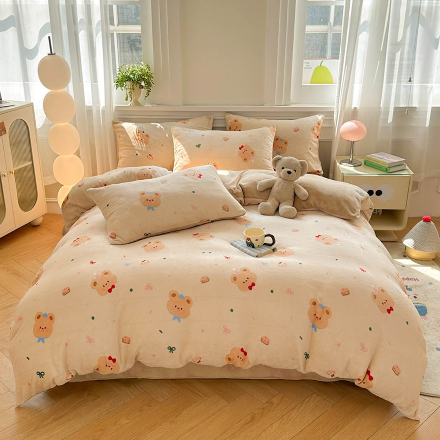 秋冬加厚宝宝牛奶绒被套保暖双面加绒床上四件套被罩床单儿童床品,淘宝优惠券,粉丝福利购,淘宝优惠卷