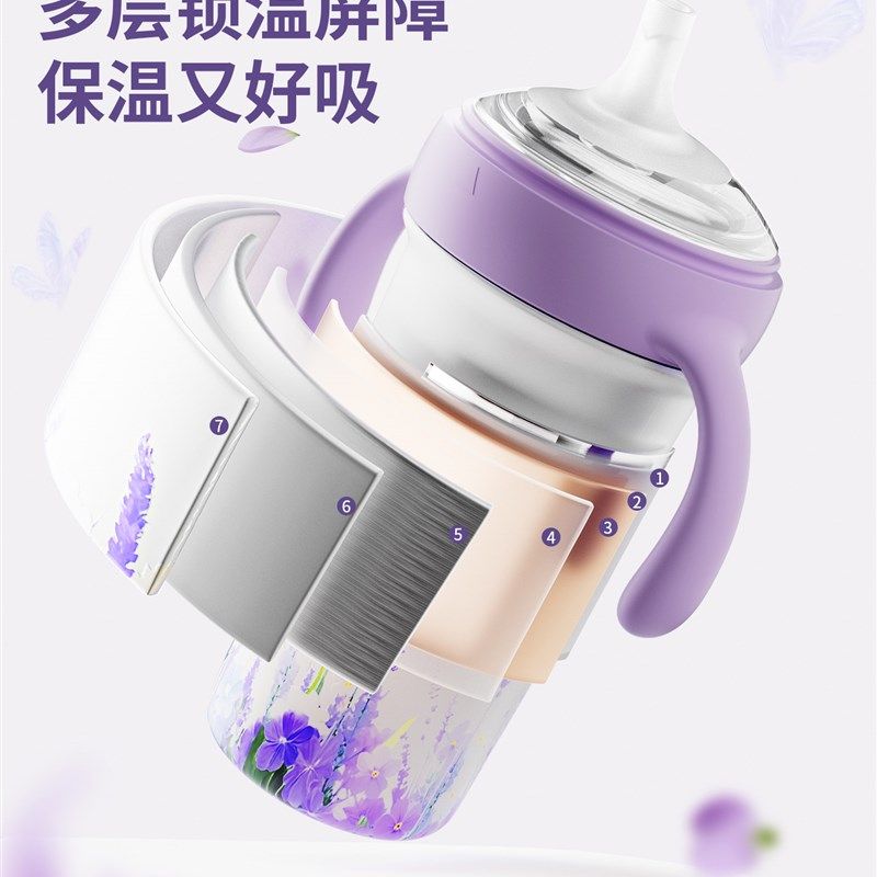 a2学饮杯儿童保温杯大容量婴儿水杯一岁以上冲奶外出吸管保温奶瓶,淘宝优惠券,粉丝福利购,淘宝优惠卷