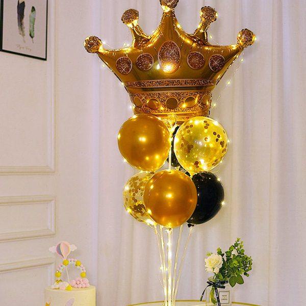 发光桌飘儿童派对用品生日气球周岁场景布置店铺开业装饰摆件支架,淘宝优惠券,粉丝福利购,淘宝优惠卷