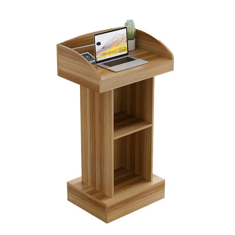 饭店迎宾接待台商场引导教师台教师会议讲台桌子婚庆主持台无 - 图3