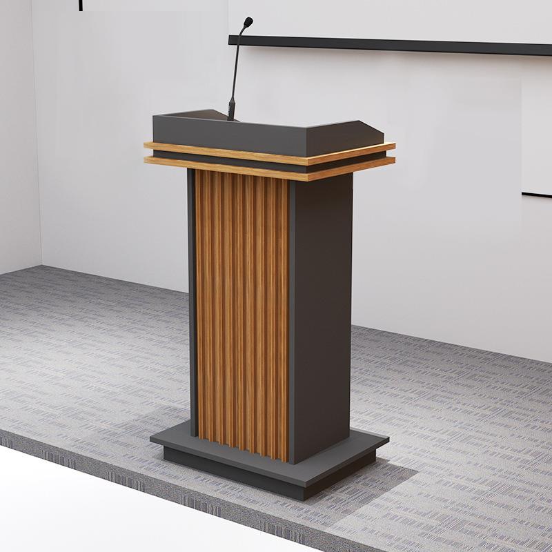 饭店迎宾接待台商场引导教师台教师会议讲台桌子婚庆主持台无 - 图0