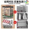 304 stainless steel storage shelves warehouse multi-layer thickened storage racks commercial basement cold storage Y hole plate shelves