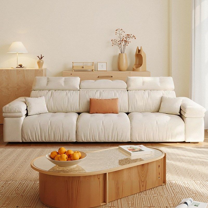 电动多功能沙发床客厅猫抓磨砂布小户型奶油风可伸缩直排布艺沙发,淘宝优惠券,粉丝福利购,淘宝优惠卷