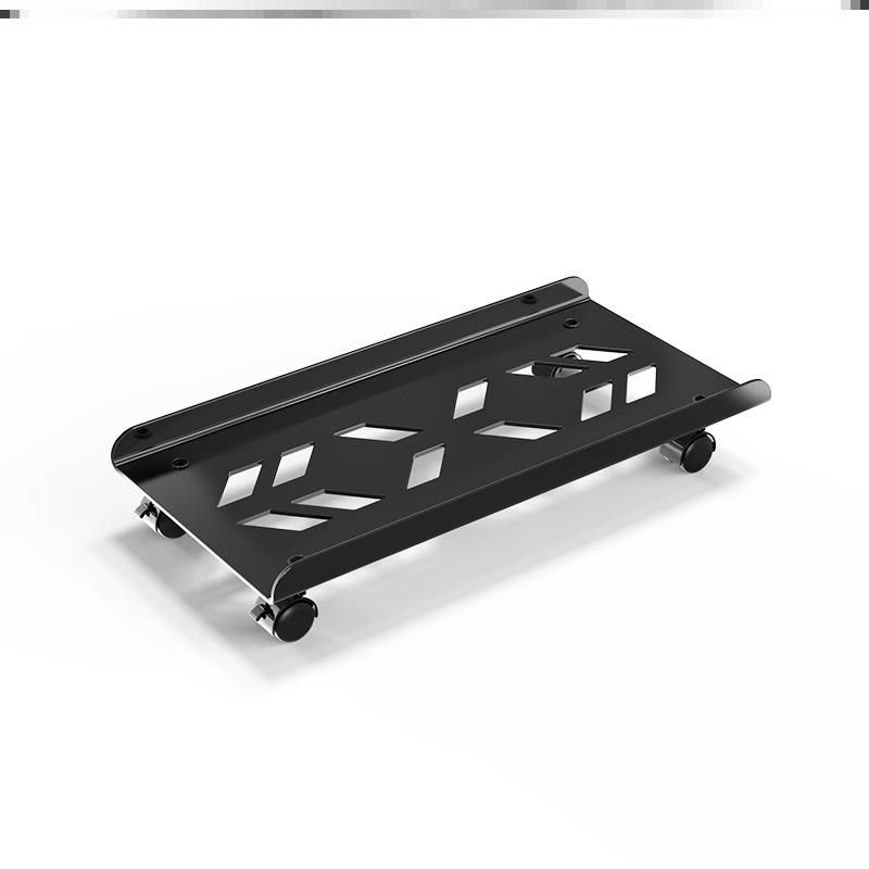 Computer host bracket bracket removable chassis base with pulley rack Home desktop office tray