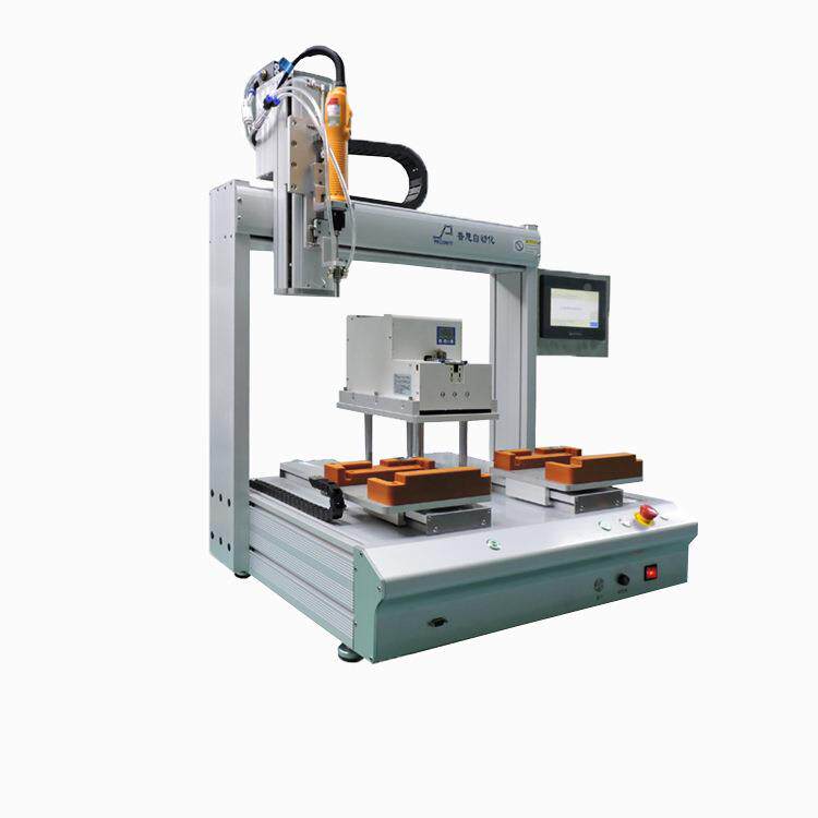 Screw-driving machine wire machine equipped with intelligent screw-driving equipment dual-platform alternating XMN operation automatic locking screws