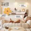 Perforated board custom-made storage rack living room sofa background wall storage shelf flower hanger wall hanger