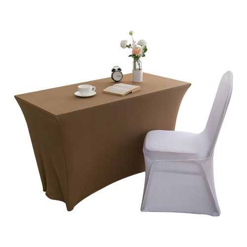 酒店桌布酒店台罩会议签到IBM弹力台罩台布桌布弹力桌套弹力桌罩 - 图3