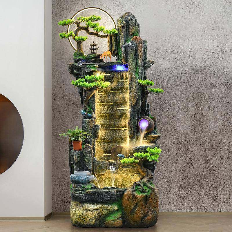假EON山流水喷开泉滴水地池鱼摆件庭院业送礼落客厅玄关室内景观,淘宝优惠券,粉丝福利购,淘宝优惠卷