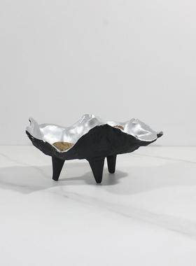 现代轻奢创意样板房软装饰客厅餐茶几果餐盘厅AQL品桌果篓简约摆