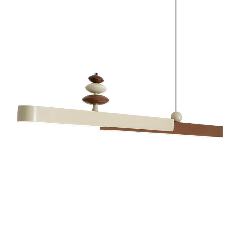 法式餐奶风厅吊灯中古桌吧餐台灯全光谱护眼创油628意极简一字长,淘宝优惠券,粉丝福利购,淘宝优惠卷