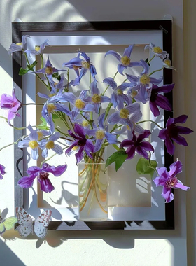 插花绿植水培民宿餐厅装饰画卧室床头挂画餐厅玄关入户门走廊壁画