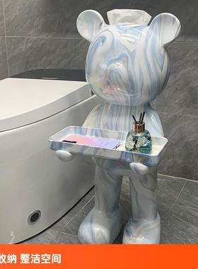 轻奢创摆卫生意间落地件纸巾盒收纳托盘ltao6899卷架纸客厅抽纸盒